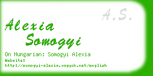 alexia somogyi business card